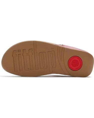 FITFLOP SANDÁLIAS DE DEDO LULU EM PELE BURDEOS