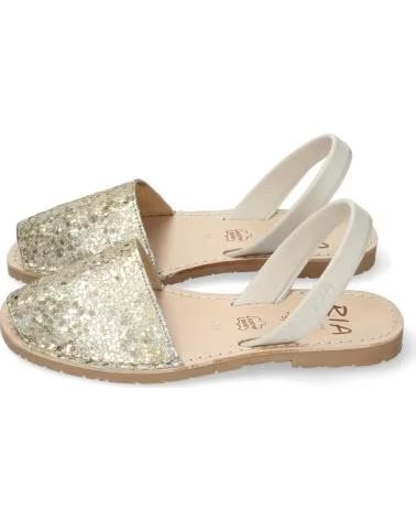 RIA MENORCA FLAT SANDALS WOMEN 21224 GOLD PLATINUM REF 1171237 ORO-PLATINO