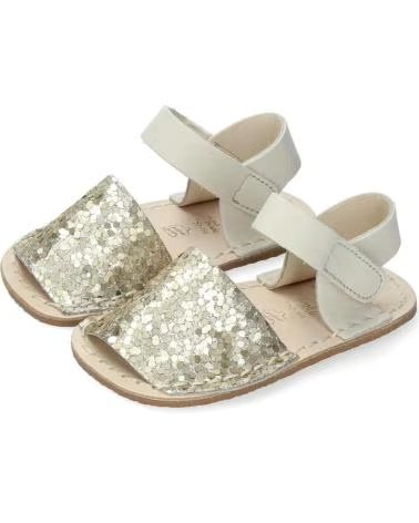 RIA MENORCA SANDALIAS PLANAS NINA 29870 GOLD ORO-PLATINO