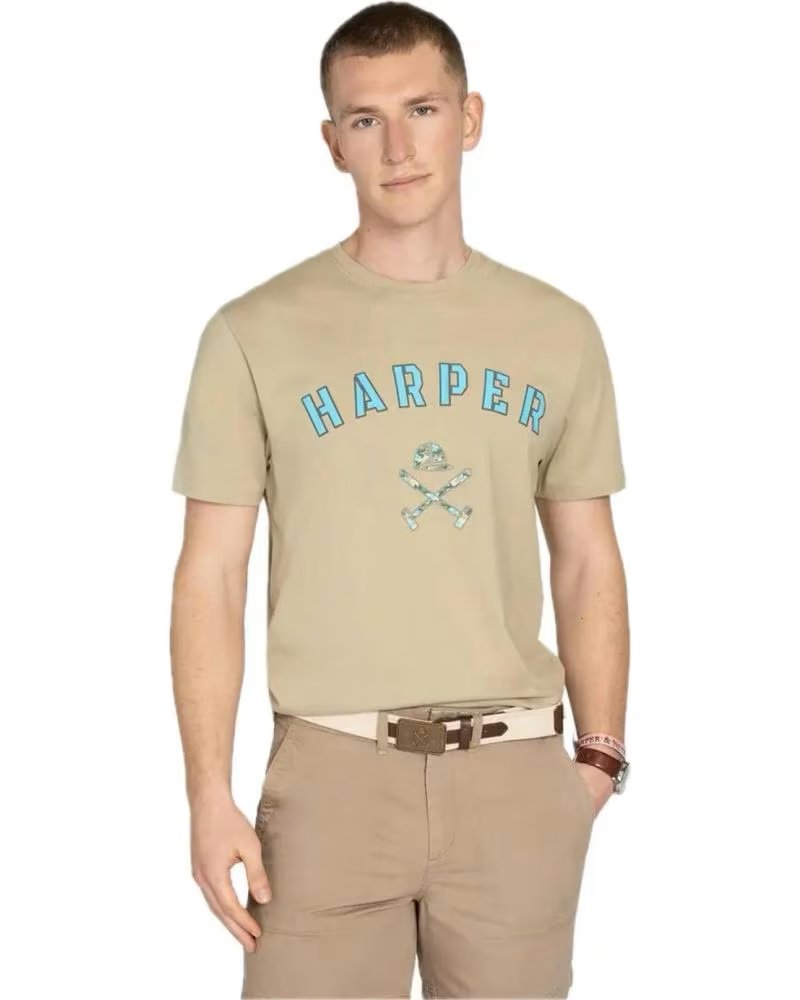 HARPER NEYER CAMISETA & 401326018 911 KAKI MARRóN