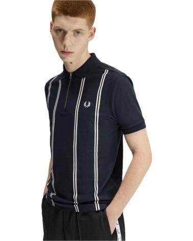 FRED PERRY POLO FRED PERRY M2419 CON RAYAS VERTICALES AZUL