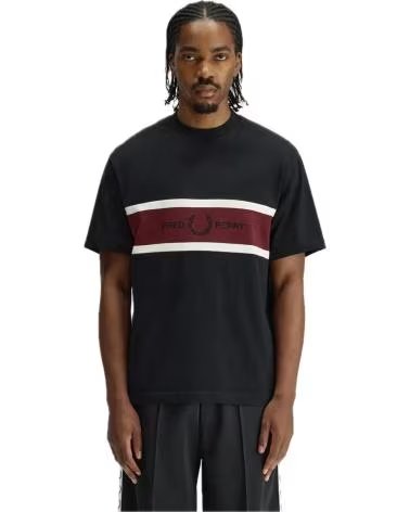FRED PERRY CAMISETA DE MANGA CORTA M2405 EN PARA HOMBRE NEGRO