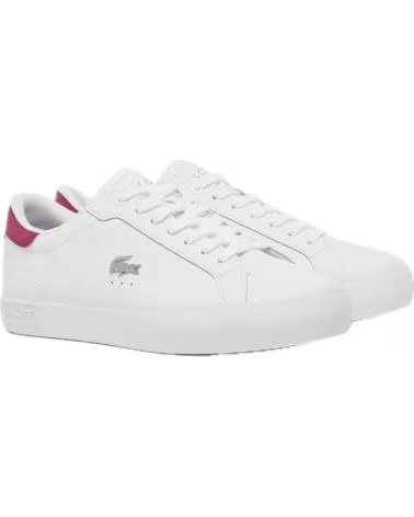 LACOSTE LACOSTE LOW-TOP-SNEAKER MIT FERSENDETAIL ROJO