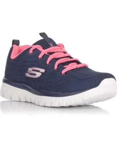 ZAPATILLAS SKECHERS GET CONNECTED MUJER MARINO 1089749 AZUL