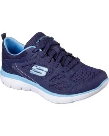 ZAPATILLAS SKECHERS SUMMITS SUITED 12982 MARINO AZUL MUJER REF 1089751 NVBL