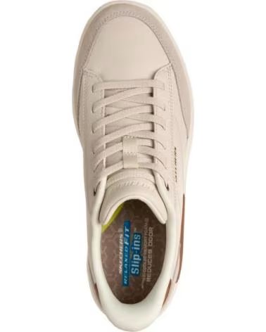 SKECHERS ZAPATILLAS 211370-OFWT EN BLANCO PARA UNISEX MARRON