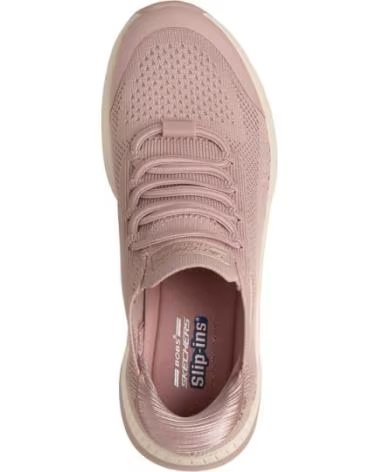 SKECHERS ZAPATILLAS BOBS SQUAD 4 - DIRE STEP EN ROSA PARA MUJER BLUSH ENGINEERED KNIT