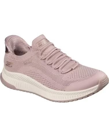 SKECHERS ZAPATILLAS BOBS SQUAD 4 - DIRE STEP EN ROSA PARA MUJER BLUSH ENGINEERED KNIT