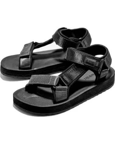 D. FRANKLIN SANDALI BASSI DFSH361015 NERO RIF 1163332 NEGRO
