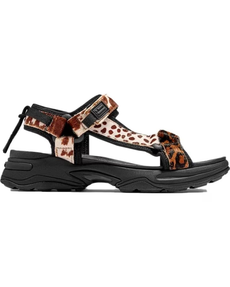 D. FRANKLIN SANDALI BASSI DFSH406008 NERO NEGRO