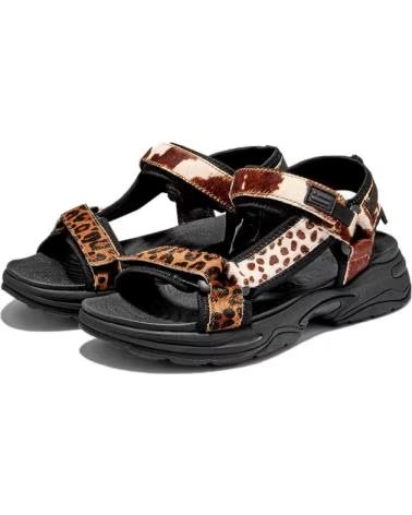 D. FRANKLIN SANDALI BASSI DFSH406008 NERO NEGRO
