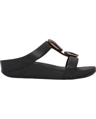 FITFLOP SANDÁLIAS RASAS MULHER W FINO MARBLED REF: 1163176 NEGRO