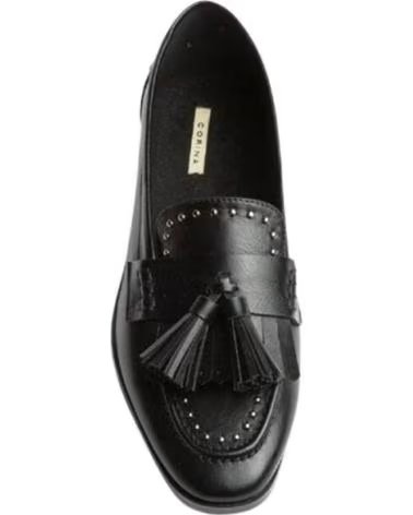CORINA MOCASSIM COM BORLAS PRETO REF 1171444 NEGRO