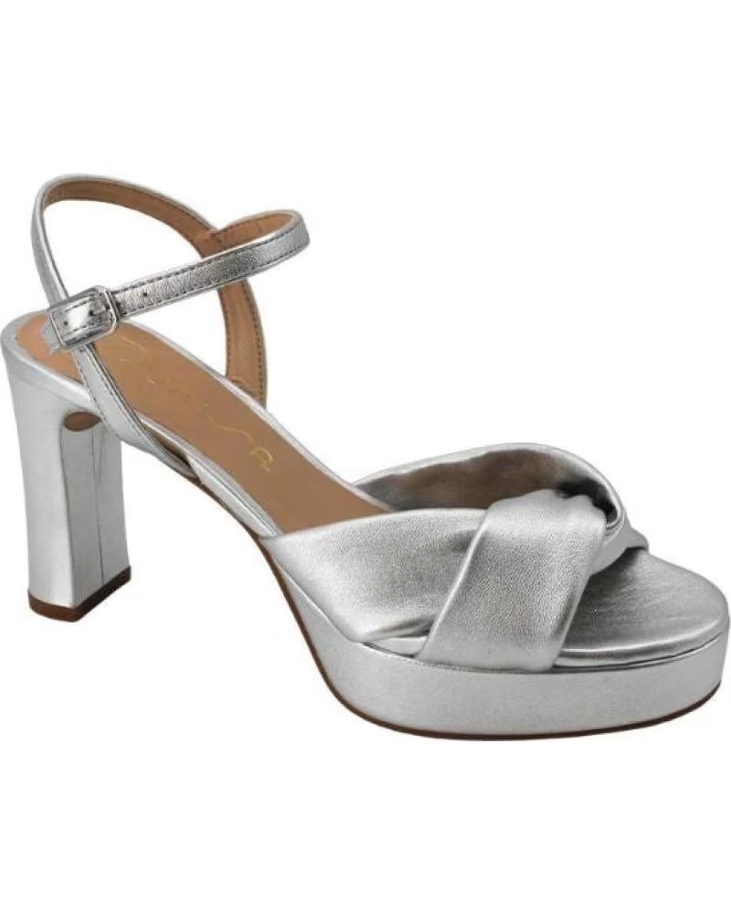 UNISA ONOA PLATFORM SANDALS 8 CM HEEL SILVER REF 1171615 PLATEADO