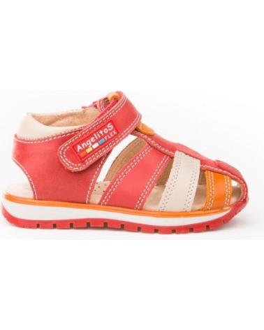 Sandali per Bambino ANGELITOS SANDALIA PIEL 446 ROJO