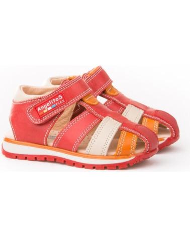 boy Sandals ANGELITOS SANDALIA PIEL 446 ROJO