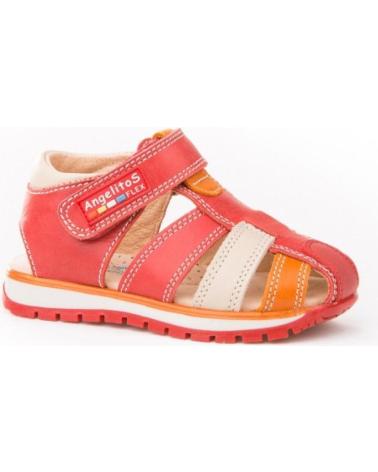 boy Sandals ANGELITOS SANDALIA PIEL 446 ROJO