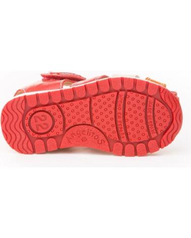 boy Sandals ANGELITOS SANDALIA PIEL 446 ROJO