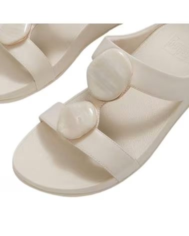 FITFLOP SANDALIAS CON PIEDRAS PARA MUJER BEIGE