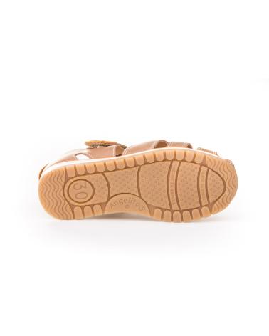 Sandalen für Mädchen und Junge ANGELITOS SANDALIA PIEL 449 TAUPE