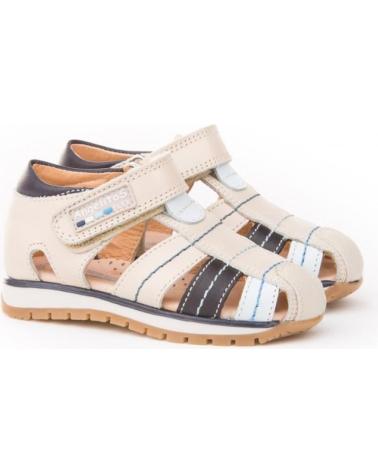 Sandali per Bambina e Bambino ANGELITOS SANDALIA PIEL 450 BEIGE