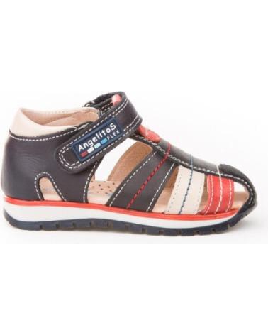 Sandalen für Mädchen und Junge ANGELITOS SANDALIA PIEL 450 MARINO