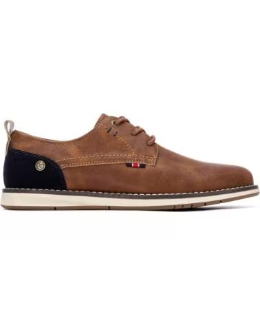 XTI ZAPATO INFORMAL CORDON PARA HOMBRE 145713 COLOR CAMEL MARRóN