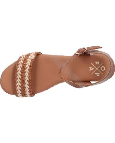 Inicio-POPA-SANDALIAS-DE-TACON-CB41002003-EN-MARRON-PARA-MUJER-CUERO-YUTE