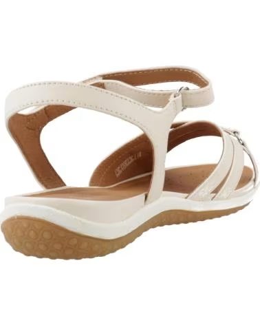GEOX SANDÁLIAS D55R6B PARA MULHER, COR BEGE, REF 1172557 C1122