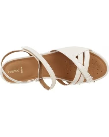 GEOX SANDÁLIAS D55R6B PARA MULHER, COR BEGE, REF 1172557 C1122