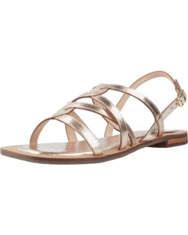 GEOX SANDALIAS D55YFA PARA MUJER EN COLOR ORO C2012