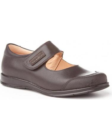 Zapatos de Niña ANGELITOS ESCOLAR PIEL 463 CHOCOLATE