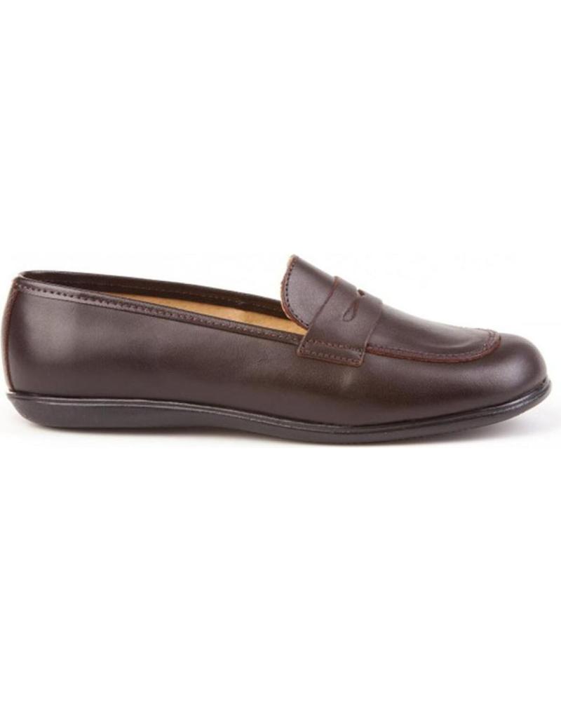 Zapatos de Niña ANGELITOS ESCOLAR PIEL 466 CHOCOLATE