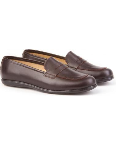 Zapatos de Niña ANGELITOS ESCOLAR PIEL 466 CHOCOLATE