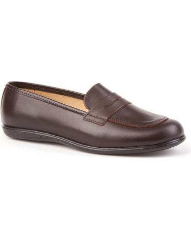 Zapatos de Niña ANGELITOS ESCOLAR PIEL 466 CHOCOLATE