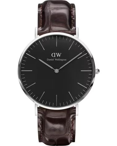 DANIEL WELLINGTON OROLOGIO DW00100134 CON CINTURINO IN PELLE MARRONE MARRON