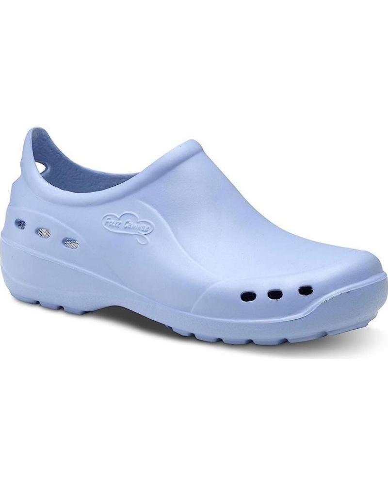FELIZ CAMINAR ZUECOS MUJER FLOTANTES SHOES CELESTE TURQUESA
