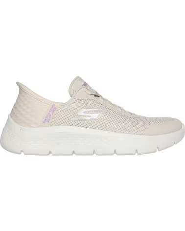 SKECHERS 124836 SLIP-INS CASUAL SNEAKERS FOR WOMEN BEIGE