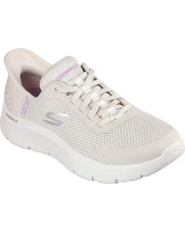 SKECHERS 124836 SLIP-INS CASUAL SNEAKERS FOR WOMEN BEIGE