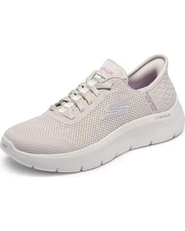 SKECHERS 124836 SLIP-INS CASUAL SNEAKERS FOR WOMEN BEIGE