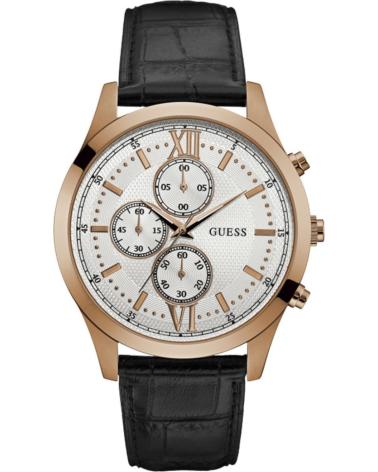 GUESS RELOJ W0876G2 CON CORREA DE PIEL NEGRO