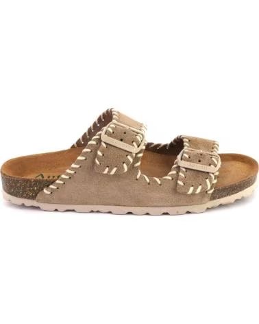 AUTENTI 15342 CLOGS MULES SUEDE TAUPE 1172761