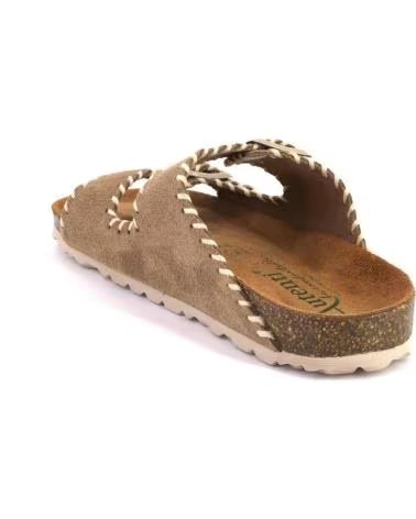 AUTENTI ZOCCOLI MULES 15342 SCAMOSCIATO TAUPE 1172761