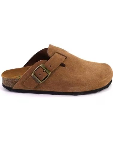 AUTENTI 355 ZUECOS O MULES DE MUJER BEIGE CUERO