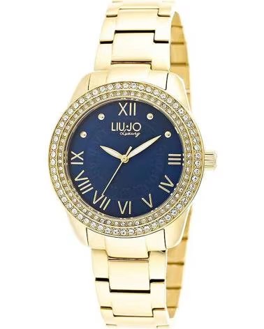 LIU JO MONTRE TLJ899 DORÉE CADRAN BLEU 1172384 DORADO