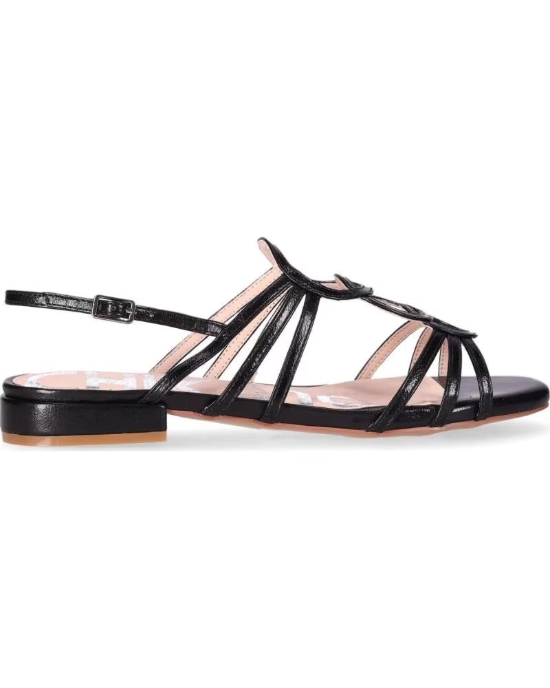 CHIKA10 SANDALIA PLANA PARA MUJER TROPIKANA 01 COLOR NEGRO
