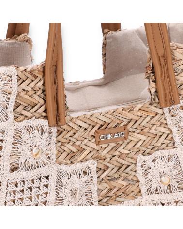 CHIKA10 BOLSO CRICHE 01 REF: 1172904/1172830 BEIG-BEIGE