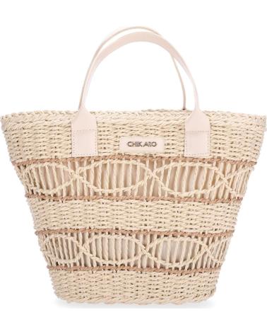 CHIKA10 BOLSO CAPAZO RAFIA 01 BEIGE REF: 1172955/1172883 BEIG-BEIGE