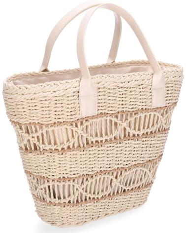 CHIKA10 BOLSO CAPAZO RAFIA 01 BEIGE REF: 1172955/1172883 BEIG-BEIGE