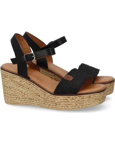 SPORT3PUNTO0 SANDALE VR6-3155 EN COULEUR NOIRE AVEC PLATEFORME EN JUTE VARIOS COLORES